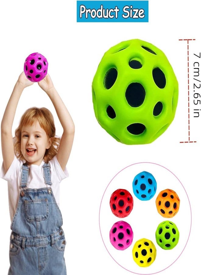 BLISSBORN Rubber Ball, Moon Space Ball, Mini Toy, Planet Bouncing, A Popping Sound, Bouncing for Children, Party Gift - (Pack of 1) - Image 3
